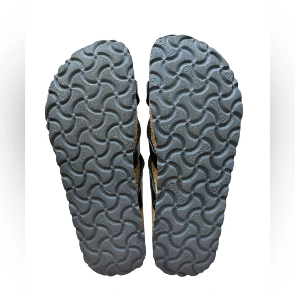 Birkenstock Betula Vinja Soft Footbed Patent Croc Black Sandals Size 37/US6